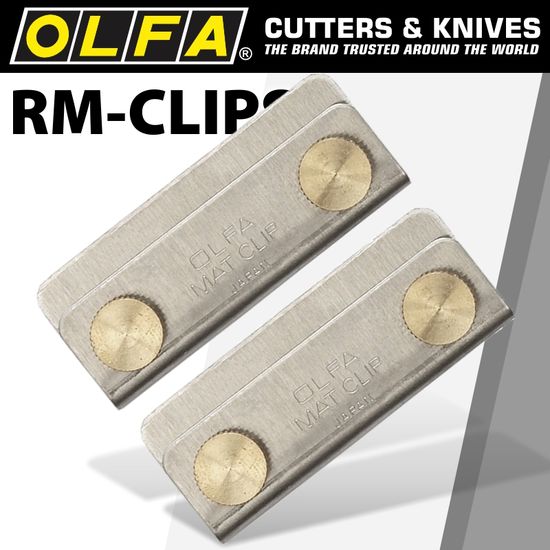 OLFA Clips Pair Holds 2 Or More Mats Together Fits All Mat Brands
